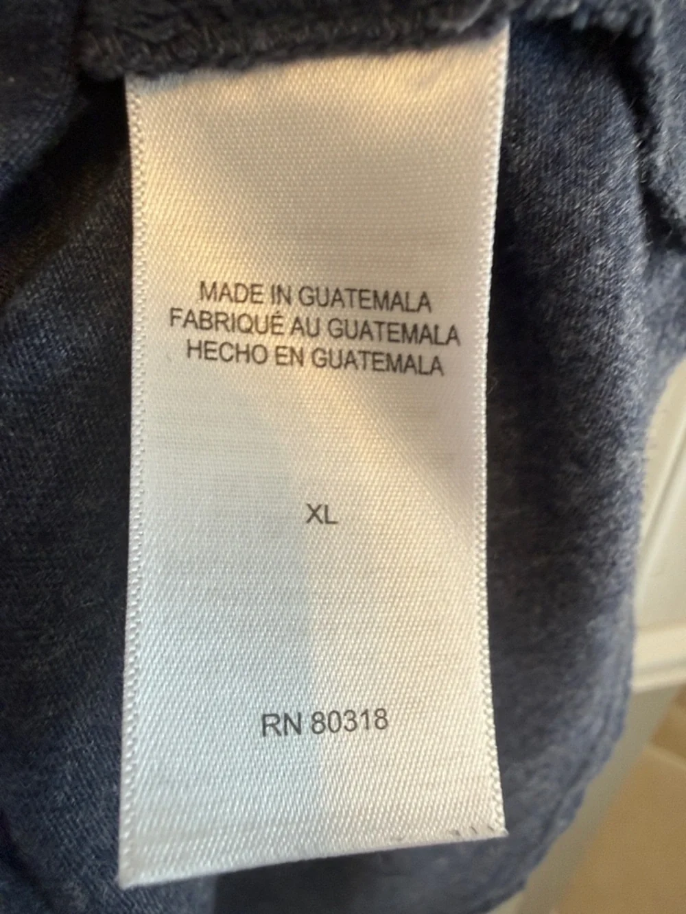 Lucky Brand Navy Floral Ace Card Scoopneck T-shirt Sz XL - Picture 4 of 6